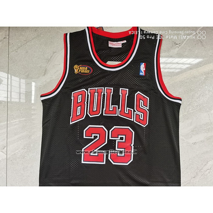Maglia Chicago Bulls Michael Jordan #23 Mitchell & Ness 1997-98 Nero